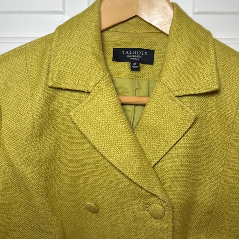 Talbots jacket chartreuse